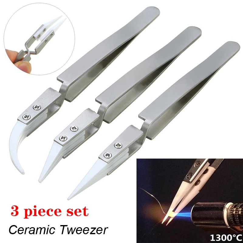 Electronics Repair Tools And Equipment - Antistatische keramische pincet met rechte punt,