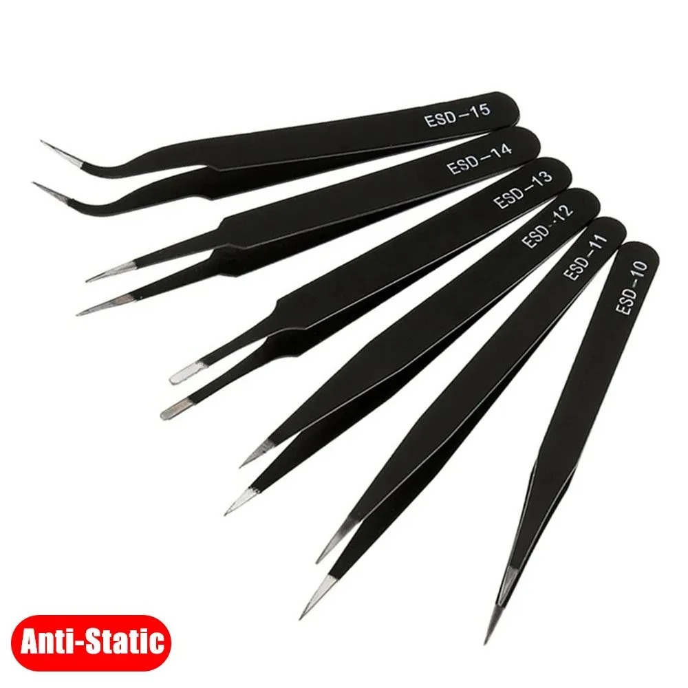 Electronics Repair Tools And Equipment - 6 STKS Precisie Pincet Set ESD