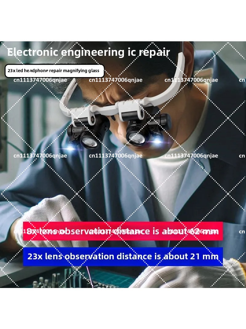 23x vergrootglazen met hoofdba - Electronics Repair Glasses recensie en prijs