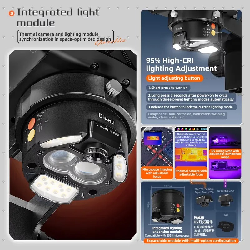 Qianli 6558 Gorilla Trinoculai - Electronic Repair recensie en prijs