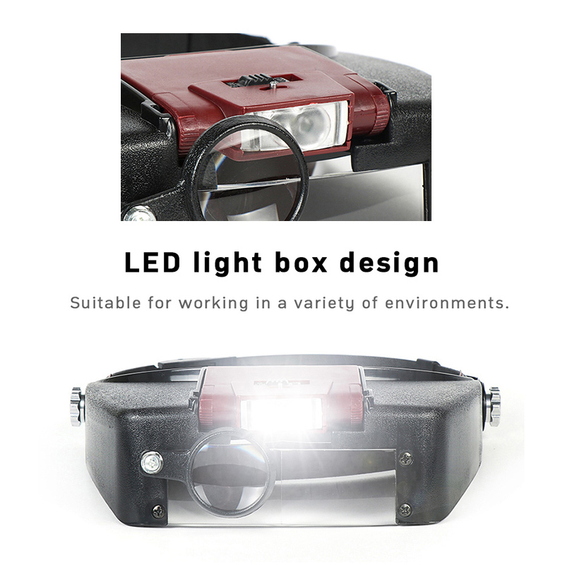 Loepmicroscoop LED-licht 10X H - Electronics Repair Glasses recensie en prijs