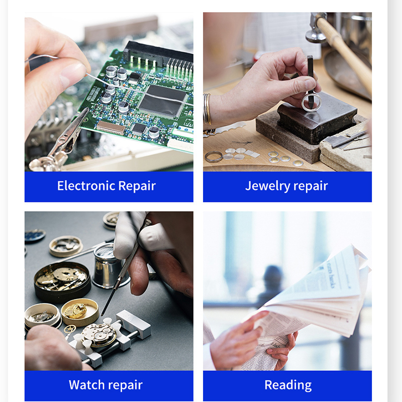 LED-hoofdbandvergrootglas Prof - Electronics Repair Glasses recensie en prijs