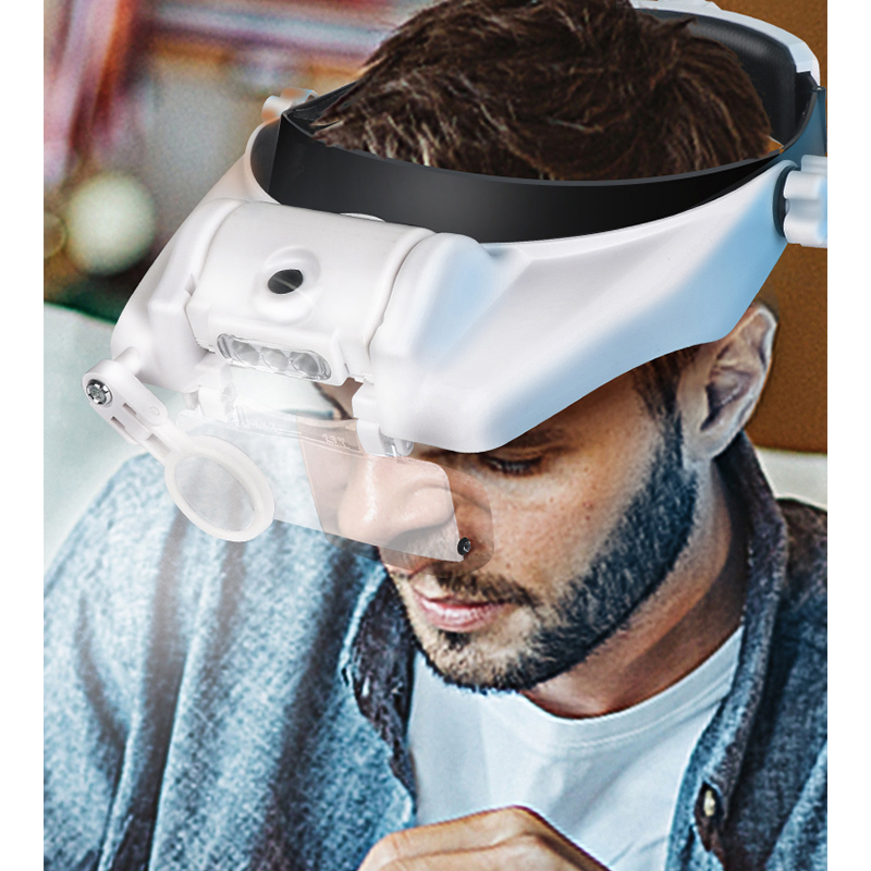 LED-hoofdbandvergrootglas Prof - Electronics Repair Glasses recensie en prijs
